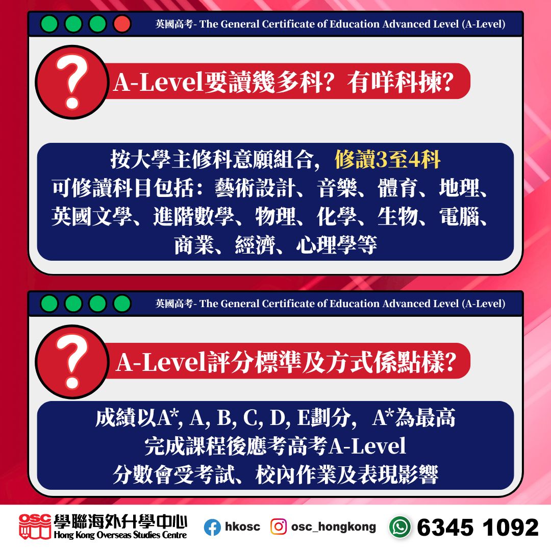 計劃子女赴英升讀中學一定要知!認識英式教育下GCSE及A-Level兩大考試!